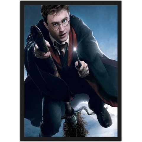 Quadro Decorativo Harry Potter Séries Cinema Filmes Geek Salas Quartos Com Moldura G05
