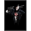 Ver imagem 1 de Quadro Decorativo O Justiceiro Séries Cinema Filmes Geek Salas Quartos Com Moldura G01