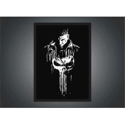 Quadro Decorativo O Justiceiro Séries Cinema Filmes Geek Salas Quartos Com Moldura G02 - 2
