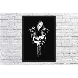 Quadro Decorativo O Justiceiro Séries Cinema Filmes Geek Salas Quartos Com Moldura G02 - 3