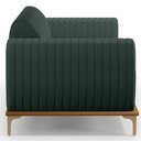 Ver imagem 5 de Sofá 2 Lugares para Sala de Estar Molino 150 Cm D02 Pés D'ouro Linho Verde Musgo C-117 - Lyam