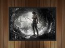 Ver imagem 2 de Quadro Decorativo Tomb Raider Lara Croft Jogos Games Salas Quartos Com Moldura G01