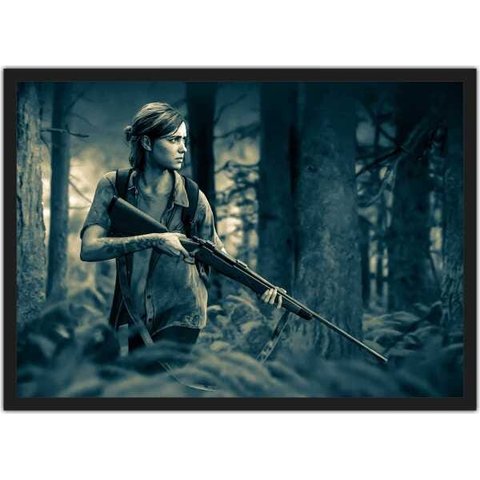 Quadro Decorativo The Last Of Us Jogos Games Salas Quartos Com Moldura G04