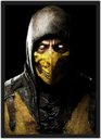 Ver imagem 1 de Quadro Decorativo Mortal Kombat Scorpions Jogos Games Salas Quartos Com Moldura G07
