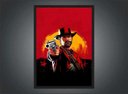 Ver imagem 3 de Quadro Decorativo Red Dead Redemption Jogos Games Salas Quartos Com Moldura G01