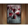 Quadro Decorativo Resident Evil Jogos Games Salas Quartos Com Moldura G03 - 2