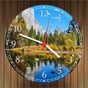 Ver imagem 4 de Relógio De Parede Lago Árvores Pedras Decoração Salas Quartz