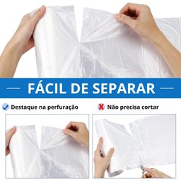 Refil Saco de Lixo para Lixeira Banheiro 39x50cm com 70 Sacos | Valeplast | 05 Un - 4