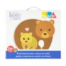 Quebra Cabeça Infantil de Madeira Bebe Animais e Filhotes - 4