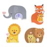 Quebra Cabeça Infantil de Madeira Bebe Animais e Filhotes - 2