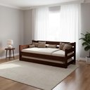 Ver imagem 2 de Cama com Auxiliar Bicama de Madeira Maciça com 2 Colchões
