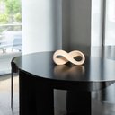 Ver imagem 2 de Escultura Infinito 2 Decoração em Cerâmica Bege Petra