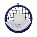 Ver imagem 1 de Balanço em Corda Náutica Marinho Sem Suporte - Tecido Duna Cru