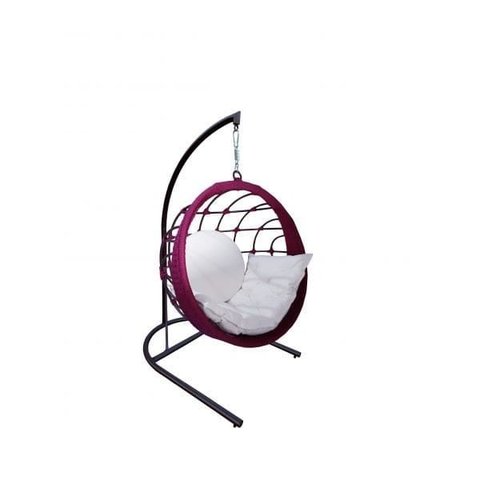 Balanço em Corda Náutica Vinho - Tecido Duna Cru