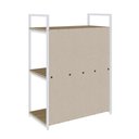 Ver mais imagens de Estante 03 Prateleiras c/Fundo Yon 60cm Est.Branca