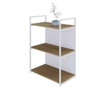 Ver imagem 3 de Estante 03 Prateleiras c/Fundo Yon 60cm Est.Branca