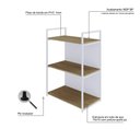 Ver imagem 5 de Estante 03 Prateleiras c/Fundo Yon 60cm Est.Branca