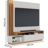 Estante Home para Tv 65 Polegadas Humaita Off White Matte Freijo Clb - 9