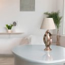 Ver imagem 2 de Abajur Grande para Sala com Cúpula de Tecido Grego Dark Fendi