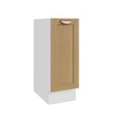 Ver imagem 2 de Balcão Planejado 1 Porta 30cm sem Tampo Arizona CabeCasa MadeiraOriginals Marrom/Figueira/Branco