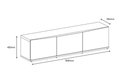 Ver imagem 4 de Rack Eros 1,80 4 Portas Cedro/off White