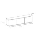 Ver imagem 4 de Rack Eros 1,80 4 Portas Cedro/off White