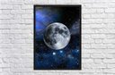 Ver imagem 4 de Quadro Decorativo Lua Galáxias Planetas Universo Espaço Decorações Salas Quartos Com Moldura G01