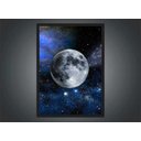 Ver imagem 3 de Quadro Decorativo Lua Galáxias Planetas Universo Espaço Decorações Salas Quartos Com Moldura G01