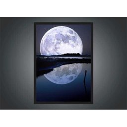 Quadro Decorativo Lua Galáxias Planetas Universo Espaço Decorações Salas Quartos Com Moldura G02 - 4