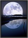Ver imagem 1 de Quadro Decorativo Lua Galáxias Planetas Universo Espaço Decorações Salas Quartos Com Moldura G02