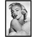 Ver imagem 1 de Quadro Decorativo Marilyn Monroe Decorações Salas Quartos Com Moldura G01