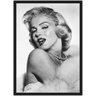 Quadro Decorativo Marilyn Monroe Decorações Salas Quartos Com Moldura G01 - 1
