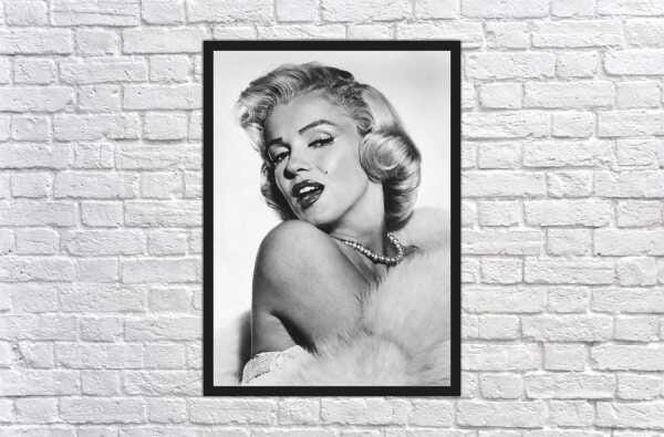 Quadro Decorativo Marilyn Monroe Decorações Salas Quartos Com Moldura G01 - 4