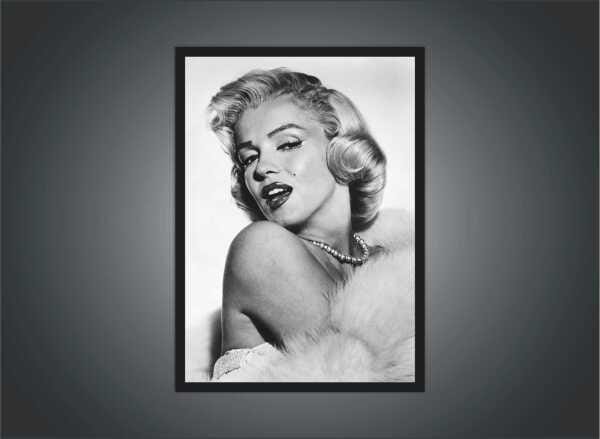 Quadro Decorativo Marilyn Monroe Decorações Salas Quartos Com Moldura G01 - 3