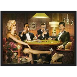 Quadro Decorativo Marilyn Monroe Mesa De Jogos Decorações Salas Quartos Com Moldura G02 - 1