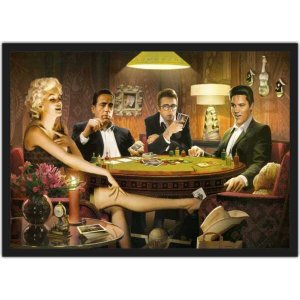 Quadro Decorativo Marilyn Monroe Mesa De Jogos Decorações Salas Quartos Com Moldura G02