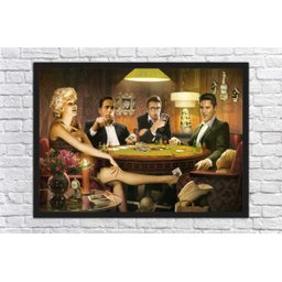 Quadro Decorativo Marilyn Monroe Mesa De Jogos Decorações Salas Quartos Com Moldura G02 - 2