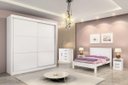 Ver imagem 2 de Guarda Roupa Casal 2 Portas 6 Gavetas - Cancun-Branco - Móveis D'Doro