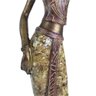 Estatua Africana Feminina em Resina 10,5x8x41cm - 3