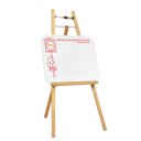 Ver imagem 1 de Lousa Quadro com Cavalete Infantil Branco Pedagógico Didático de Madeira Pinus