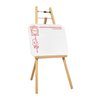 Lousa Quadro com Cavalete Infantil Branco Pedagógico Didático de Madeira Pinus - 1