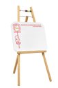 Ver imagem 1 de Lousa Quadro com Cavalete Infantil Branco Pedagógico Didático de Madeira Pinus