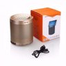 Caixa de Som Bluetooth com Suporte para Celular Dourada Q3 - 1