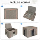 Ver imagem 4 de Caixa Organizadora para Roupas com Ziper Edredon Coberta Med