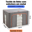 Ver imagem 2 de Caixa Organizadora para Roupas com Ziper Edredon Coberta Med