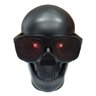 Caixa de Som Bluetooth Caveira Skull Crânio USB Rádio D-Q6 Preto - 1