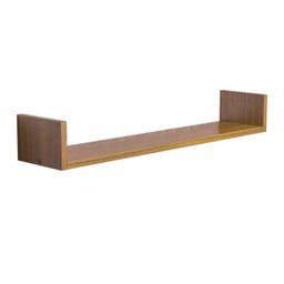 Prateleira U 70 X 20cm Freijó Suporte Invisível - 2