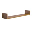 Ver imagem 2 de Prateleira U 70 X 20cm Freijó Suporte Invisível