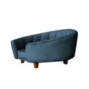 Ver imagem 5 de Poltrona Cama Caminha Pet Laddi Veludo Azul Marinho Dvinn