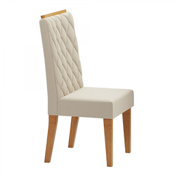 Mesa de Jantar Quadrada Sonhare com 8 Cadeiras Iza Off White/mel/bege/vd Off White - Casa Giulia - 3